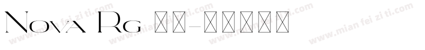 Nova Rg 粗体字体转换